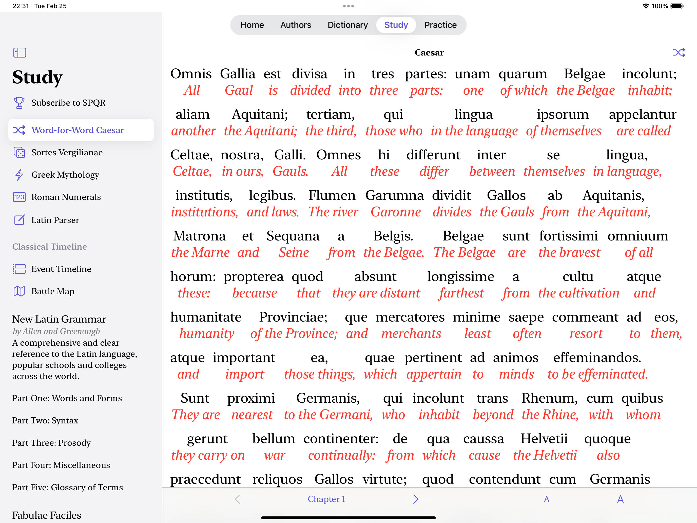 Try advanced features like word-for-word Caesar.